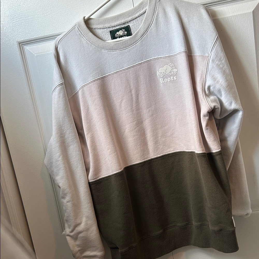 Roots Tri-Tone Crewneck Sweatshirt